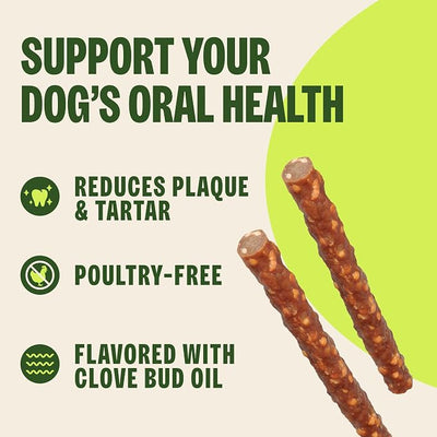 Whimzees Wellness Veggie Sausage Natural Dog Dental Treat, Chews, Freshens Breath, Small Size, 14.81 oz Bag, 28 Count