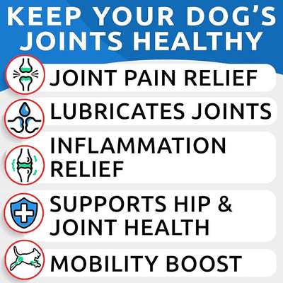 Hemp Hip & Joint Supplement for Dogs - Glucosamine for Dogs - Dog Joint Pain Relief Treats - Chondroitin, MSM - Mobility & Flexibility Support - Advanced Joint Care & Health - Made in USA (180Ct)
