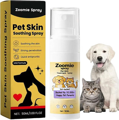 1.69oz Zoomie Spray for Dogs, Natural Formula for Pet, Comfort, Easy of Use (1PC)