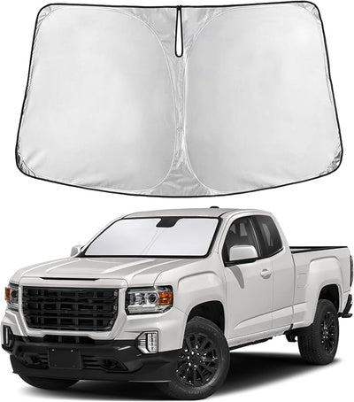 EcoNour Windshield Sunshade Compatible for GMC Canyon 2015-2020 2021 2022, Sun Visor for Front Windshield & Window Sun Shade Cover, UV Heat Blocker & Protector, Car Accessories