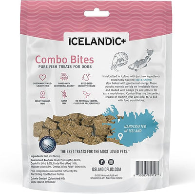 Icelandic+ Cod & Shrimp Combo Bites Dog Treat 3.0-oz Bag