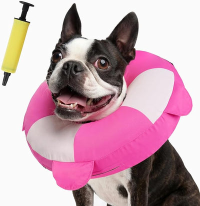 IECOii Inflatable Dog Recovery Collar, Comfortable Cone Alternative | Comfort Beyond the Cone | Pillow-Like Comfort | Full-View Freedom | Lick-Free Healing | Stay-Put Fit | Easy-Clean Design
