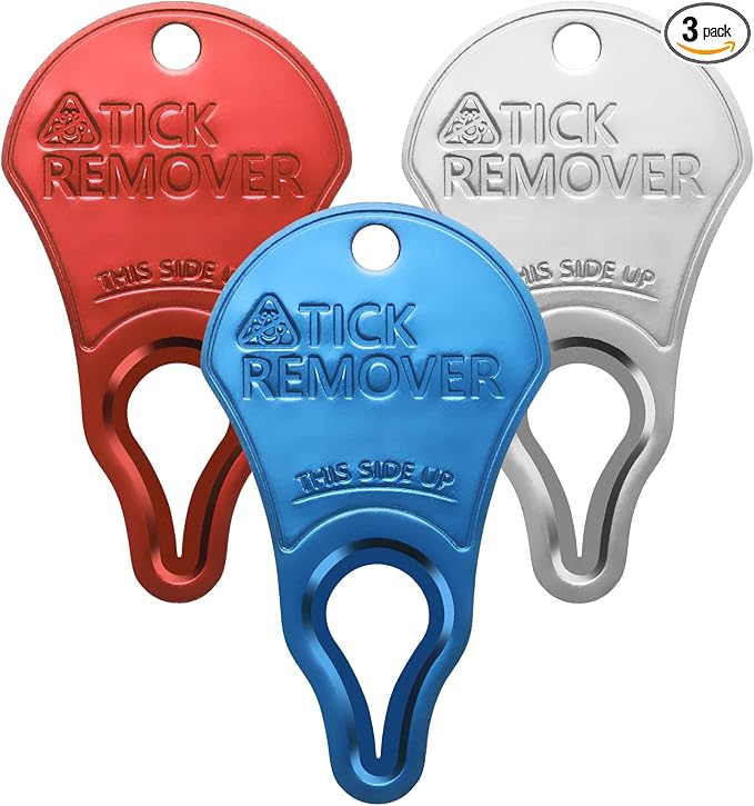 Tick Remover Tool Portable, Tick Removal for Pet and Humans, Safe and Reliable, Pain-Free, Essential Tools for Outdoor Activities- 3 pcs