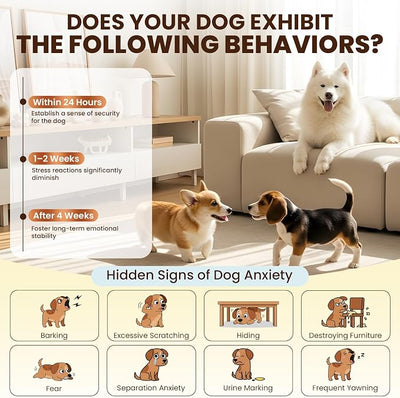 Dog Pheromones Calming Diffuser to Calm Dogs 9 IN 1 Kit (3 Diffusers+6 Refills) Pheromone Plug In for Stress Barking Pee Accidents Chewing Aggression Separation Anxiety Relief 180 Days(Odorless)