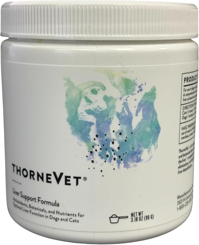 ThorneVET Liver Support Powder – Liver Support for Small Animals: Dogs & Cats, 90 Scoops