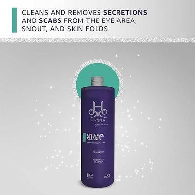 Hydra Professional Face and Eye Cleaner for Dogs and Cats, No-Rinse Pet Cleaner for All Breeds and Coat Types
