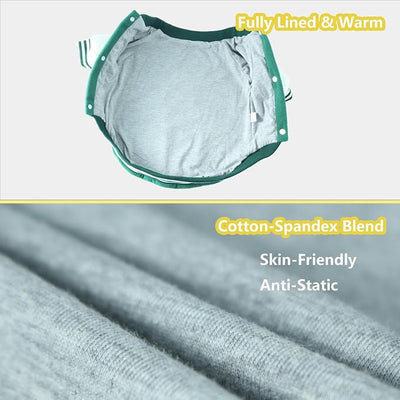 XXXL Dog Winter Jackets – Extra Large Doggy Fleece Coats for Cold Weather, Snap-On Sport Outfits for Dogs, Thick Pet Baseball Clothes, Pup Sportwears for Boxer, Christmas Puppy Costumes, Green