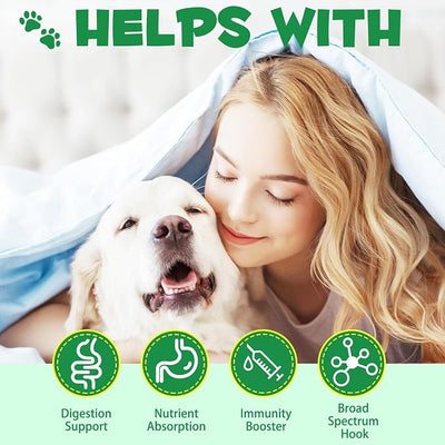 Specifically Formulated for Dogs, Dogs Broad Spectrum Supports, Naturally Sourced Ingredients, Gut Health, Easy-to-Absorb, Probiotics Supplement Drops for All Ages and Breeds