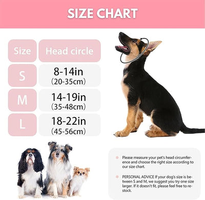 Waterproof Dog Ear Covers,No Flap Ear Wraps for Dogs,Dog Ear Muffs for Noise Protection & Anxiety Relief,Adjustable Dog Calming Hoodie Shower Cap for Bathing Grooming(Fuchsia,L)