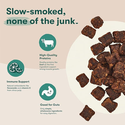 Jinx Dog Treats Bundle: Beef Bites Soft Jerky (5oz) & Chicken & Banana Training Treats (4oz)