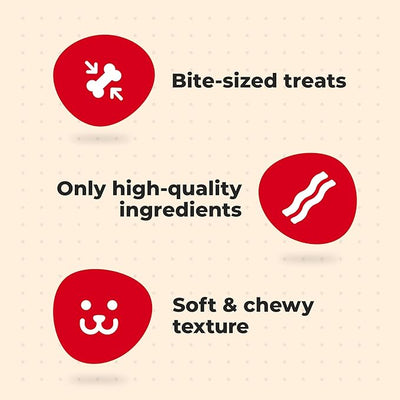 Milk-Bone Peanut Buttery Bites Soft Dog Treats with Jif Peanut Butter, 11.8-Oz. Bag