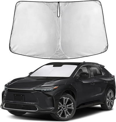 EcoNour Windshield Sunshade Compatible for Toyota bZ4X 2023 2024 2025, Sun Visor for Front Windshield & Window Sun Shade Cover, UV Heat Blocker & Protector, Car Accessories
