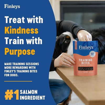 Finley's Training Treats for Puppies, Soft Salmon Dog Treats for All Dogs and Sizes, Limited Ingredient, Low Calories, 16oz, 1 Pack