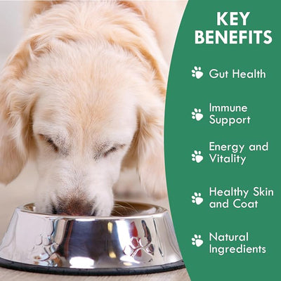 Holistic Bin Canine Fermented Farmer's Blend | Nutrient-Rich Dog Food Toppers | Plant-Based Supplements for Pets Gut Flora | Pumpkin, Spinach, Fruit and Vegetables Powder Mix | Fermented Blend (50g)