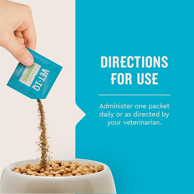 VetIQ Digestive Probiotic for Cats 30-Pack Single-Serve Chicken Liver Flavored Powder Packets - Cat Probiotics for Diarrhea, Indoor Cats, Immune Support and Daily Digestive Health