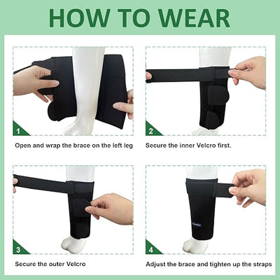 GenetGo Dog Canine Front Leg Brace Paw Compression Sleeve Joint Wraps - Protects Wounds Stop Licking & Prevents Injuries, Sprains Helps with Loss of Stability from Arthritis - Large