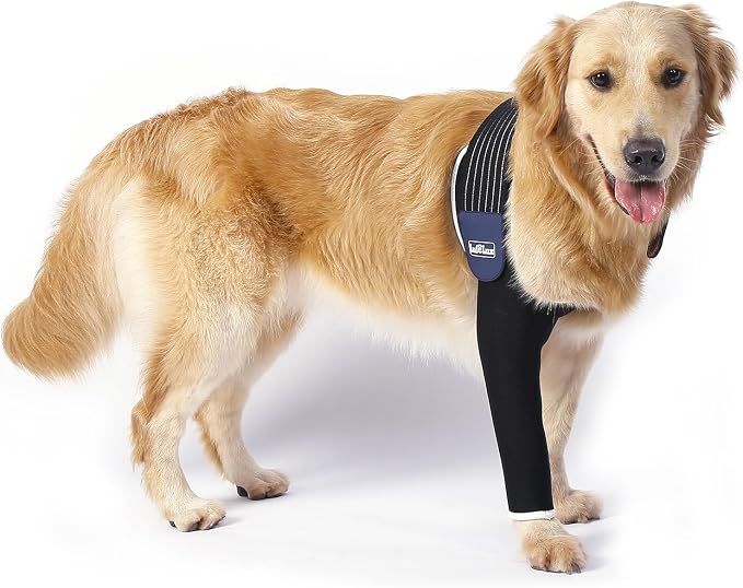 Dog Leg Sleeve for Front Leg | Prevent Licking Ensure Faster Recovery, Cone Alternative, Breathable Material, Stretchy Elastic Band, For Hot Spots, Wounds