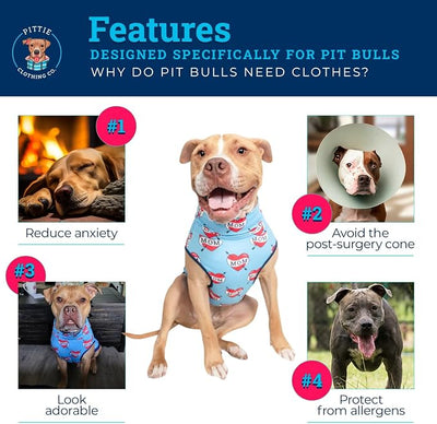 Pittie Clothing Pit Bull Muscle Tee for Dog Breed Dog Shirts Pet Printed Clothes Cool Funny