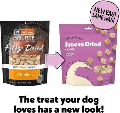 Wiggles & Wags Freed Dried Chicken Crunchy Treats