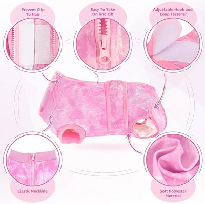 SlowTon Dog Surgery Recovery Suit - Zipper On Dog Onesies After Surgery for Female Male Dogs, Abdominal Wounds Bandages Cone/E-Collar Alternative Dogs Surgical Body Suit Anti-Licking (Pink, XL)