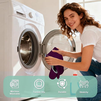 Dog Anxiety Shirt with Hood, Thunder Vest Noise-Reducing, Skin-Friendly Relief Calming Jacket for Storm, Separation, Festive Fireworks, Vet Visits, M, Purple