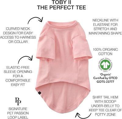Pet Passion Toby II - The Perfect Tee, 3 Pack Short Sleeve Pet T-Shirt 100% Organic Cotton Tees Clothes for Small, Medium, Large Dogs, Pink Camo, XX-Large (70-110 lbs)
