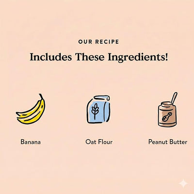 Bocce's Bakery Nutty 'Nana + Berry Yogurt Smoothie Dog Treat Bundle – Natural, Wheat-Free Soft & Chewy Cookies and Training Bites Made with Real Ingredients and Baked in The US – 3 Pack