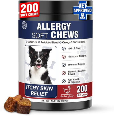 Dogs Seasonal Allergies 200 Treats for Allergy and Itching