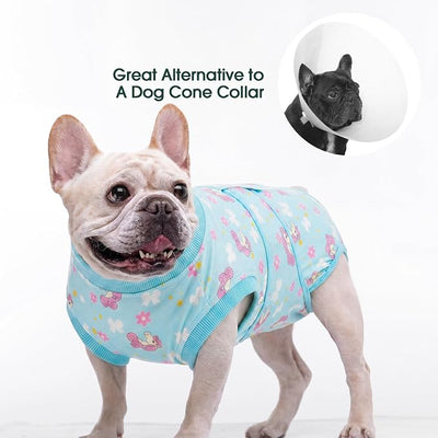 Kuoser Dog Surgery Recovery Suit, Soft Breathable Dog Recovery Suit for Female Spay Male Nueuter, Anti Licking Puppy Onesie Pet Surgical Suit for Dogs Abdominal Wounds Skin Disease, Unicorn S