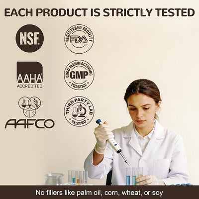 Turkey Tail Mushroom for Dogs, Organic 10 Mushroom Blend for Lipoma Lumps and Bumps, Dog & Cat Mushroom Supplements with 50% Beta Glucan, Joint Gut Immune Skin Support - 120g