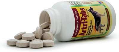 Artri-tabs Complex Dietary Supplement by Interfarma Corp | Cartilage Protection, Reduce Inflammation, & Joint Support for Dogs | with Glucosamine, Collagen, & MSM | Beacon Flavor | 60 Tablets. (6)