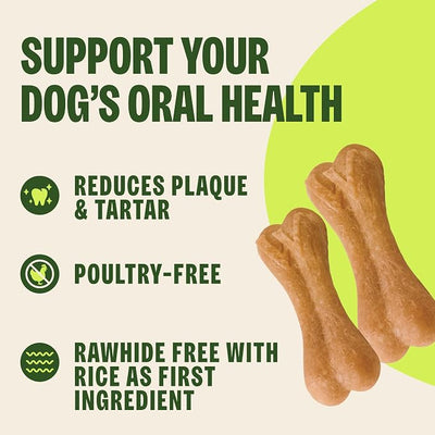 Whimzees Wellness Ricebone Dog Dental Treats, Large Size, (9 Count)