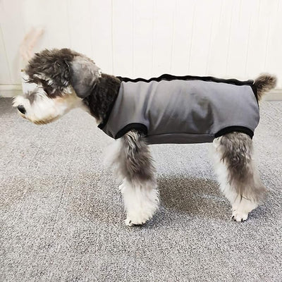 Dog’s Recovery Suit Post Surgery Shirt for Puppy, Wound Protective Clothes for Little Animals(Grey-xs)
