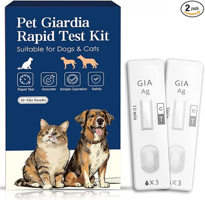 Giardia Test Kit for Dogs & Cats, Pack of 2