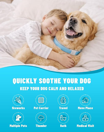 Calming Collars for Dogs, 30 Day Adjustable Fit, Daily All Day Wear Durable, for All Small Medium Large Dogs, Waterproof (3)