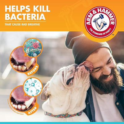 Arm & Hammer for Pets Dog Oral Care Spray Mint Flavor Breath Freshener Baking Soda Plaque Tartar Support Brushless Dental Maintenance 4 FL OZ 2 Pack
