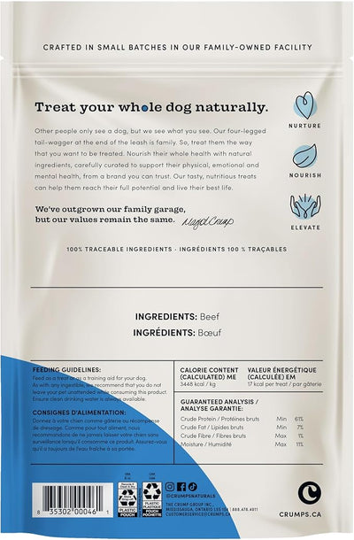 Crumps' Naturals Beef Tender Sticks For Pets, 8.8-Ounce
