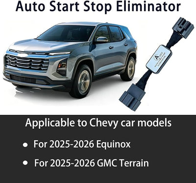 Auto Start Stop Eliminator - Plug & Play Auto Stop Eliminator/Delete/Disable Device Made for 2025-2026 Chevy Equinox GMC Terrain - Compatible Chevy Equinox GMC Terrain Car Accessories（2025-2026）