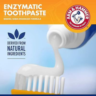 Arm & Hammer for Pets Tartar Control Dog Dental Care Kit Banana Mint Flavor Toothpaste Double-Sided Toothbrush Finger Brush 2.5 OZ 3-Piece 48 Pack