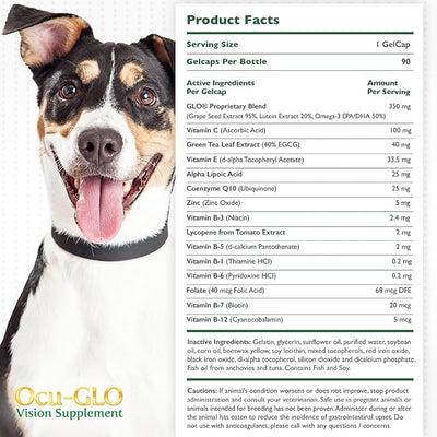Ocu-GLO for Medium to Large Dogs, 11+ lb, 90 Count (Pack of 2)