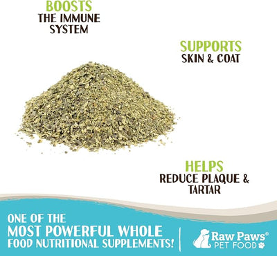 Raw Paws Organic Kelp Powder for Dogs & Cats (16-Ounce) - Supports Thyroid, Digestive & Immune Health - Dried Sea Kelp for Dogs - Seaweed Powder Supplement