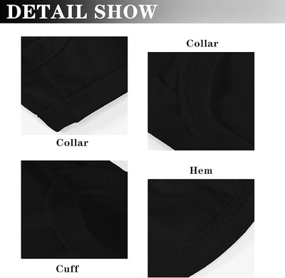 2 Pack Solid Color Dog Shirts - Lightweight, Quick Dry, Breathable Pet T-Shirts for Small to Large Dogs - Stretchy, Durable, Ideal for All Seasons and Holidays.Black White XS