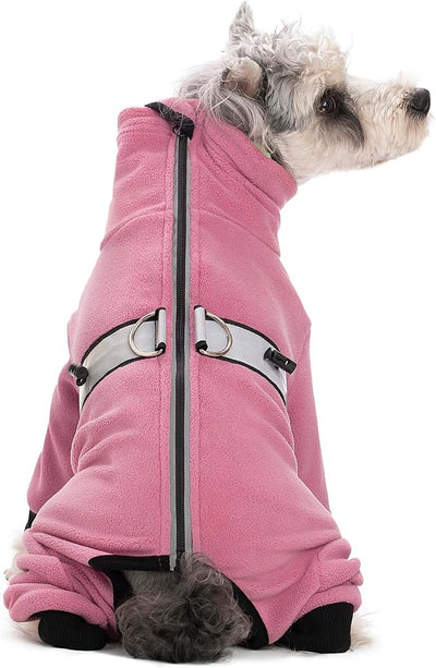 Dog Coats for Small Dogs, Polar Fleece Dog Pajamas Bodysuit for Small Medium Dogs, Dog Winter Jacket Dog Sweater Dog Vest for Small Dog, Dog Four-Legged Warm Clothes