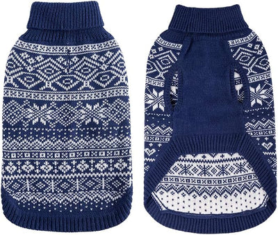 HOMIMP Dog Sweater Argyle - Warm Sweater Winter Clothes Puppy Soft Coat, Ugly Dog Sweater for Small Medium and Large Dogs, Pet Clothing Boy Girl