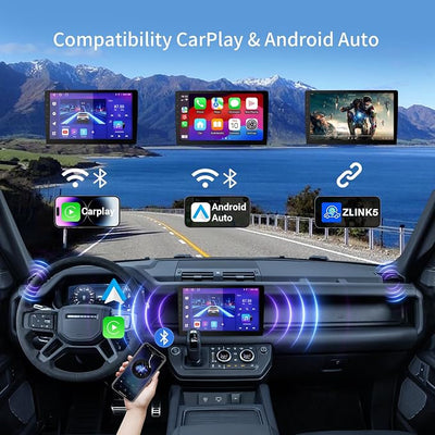 Haudio 9 Inch Double Din Car Stereo, Android 13 Touchscreen Radio with Wireless Apple CarPlay & Android Auto, 2GB+64GB, GPS, Bluetooth, WiFi, FM/AM/RDS, Mirror Link, 720P AHD Backup Camera