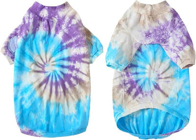 Dog Cotton Colorful Purple T-Shirts Soft and Stretchy Dog Shirt Pajamas Pets Clothes for Large Dogs(XL Purple)