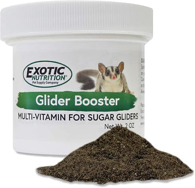 Glider Booster (2 oz.) - Complete Multivitamin - Powdered Vitamin & Mineral Supplement for Pet Sugar Gliders