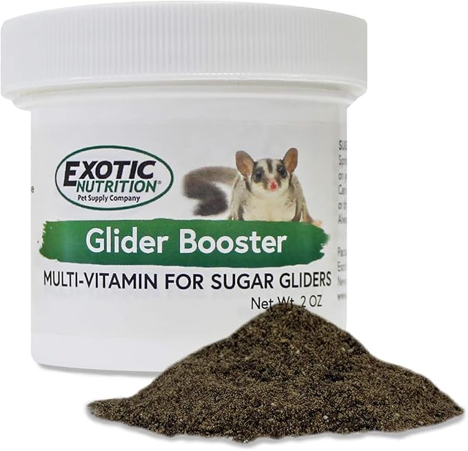 Glider Booster (2 oz.) - Complete Multivitamin - Powdered Vitamin & Mineral Supplement for Pet Sugar Gliders