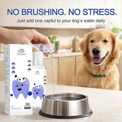 Dental Dog, 7.05oz Dog Water Additive for Dental Care, Dental para Perros, Specialized Dental Care Formula, Odorless & Flavorless Formula to Fight Tartar Promote Healthy Gums (2 PCS)