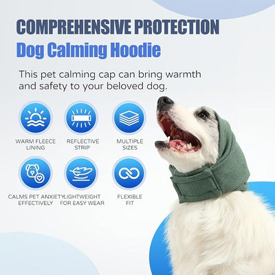 Dog Calming Hoodie, Reducing Noise Wrap, Dog Ear Muffs Noise Protection